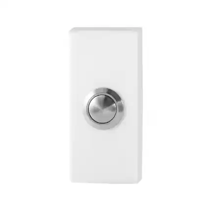 Deurbel rechthoekig 70x32x10 mm wit Must-Have
