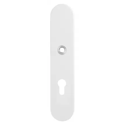 Gereduceerde Prijs veiligheidsbinnenschild ovaal PC72 248x52x8 mm afgerond Wit