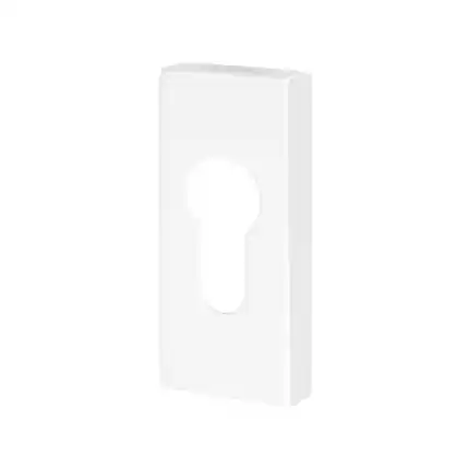 Superprijs Cilinderrozet Rechthoekig 70x32x10mm wit