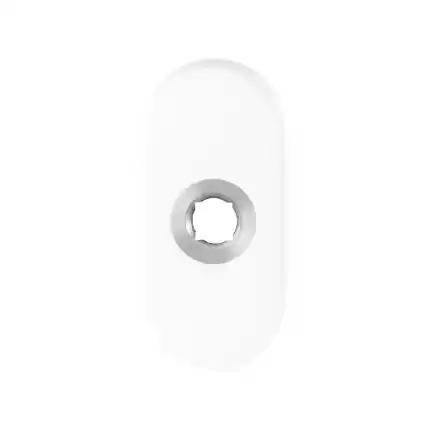 Lage Prijs Rozet 70x32x10mm wit rechtsdraaiend ovaal