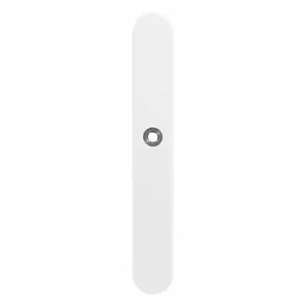 Snelle Levering Langschild XL WC72/8 grote knop afgerond wit