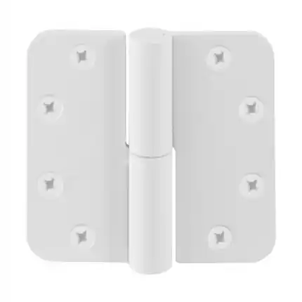 Kogelpaumelle ronde hoek DIN rechts 89 x 96 mm Wit Nieuw
