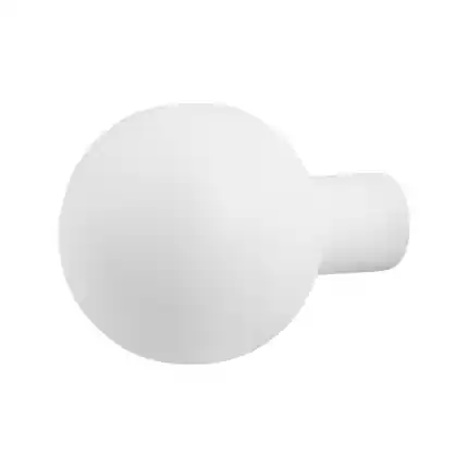 S2 knop Kogelknop 50 mm vast inclusief knopvastzetter Wit Must-Have