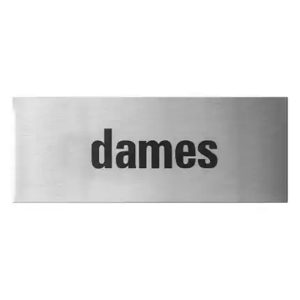 RVS deurbordje ‘Dames’ rechthoekig Bestseller