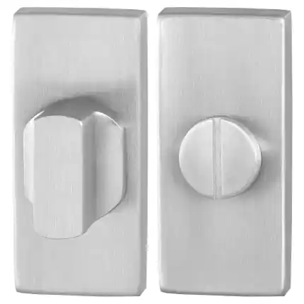 Direct Verzonden Toiletgarnituur 70x32mm stift 8mm RVS geborsteld rechthoekig