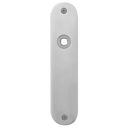 Merkproduct Plaatschild blind afgerond RVS geborsteld 181x41x2mm