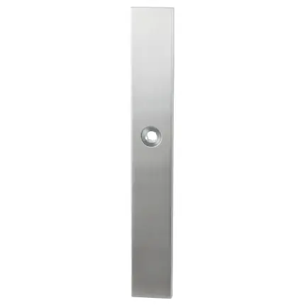 Langschild XL WC55/8 normale knop rechthoekig RVS geborsteld Fabrieksprijs