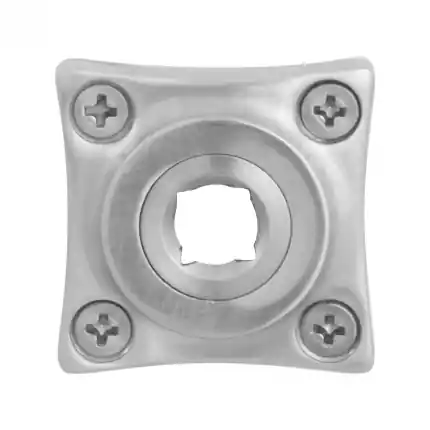 Betrouwbaar Rozet 38x38x5mm RVS geborsteld links-/rechtsdraaiend