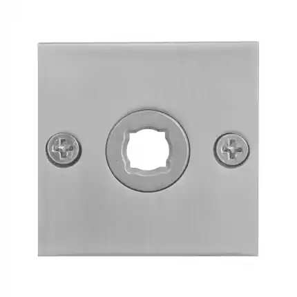 Hoge Kwaliteit Rozet 50x50x2mm RVS geborsteld links-/rechtsdraaiend