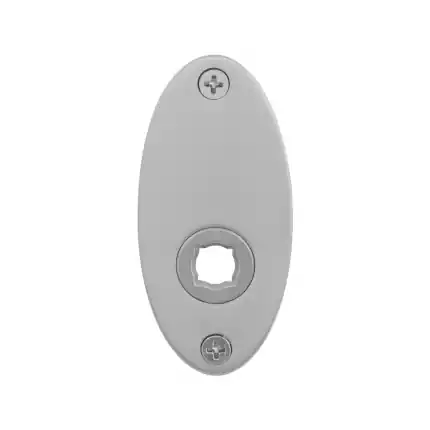 Rozet 80x38x2mm RVS geborsteld links-/rechtsdraaiend Speciale Aanbieding