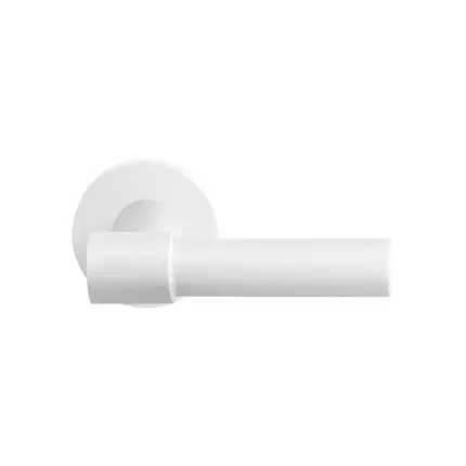 Nieuw GPF8236.40 witte deurkruk Hipi Deux+ op ronde rozet