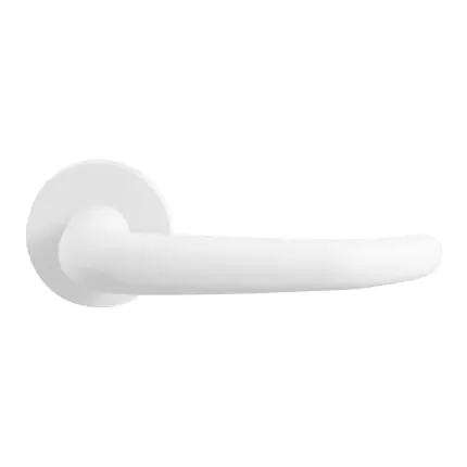 GPF8252.40 witte deurkruk Tino op ronde rozet Gratis Retour