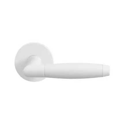 Bestseller GPF8267.40 witte deurkruk Ika op ronde rozet
