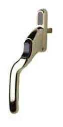 Speciale Aanbieding Raamkruk drukknop verkropt links met standaard stift lengte