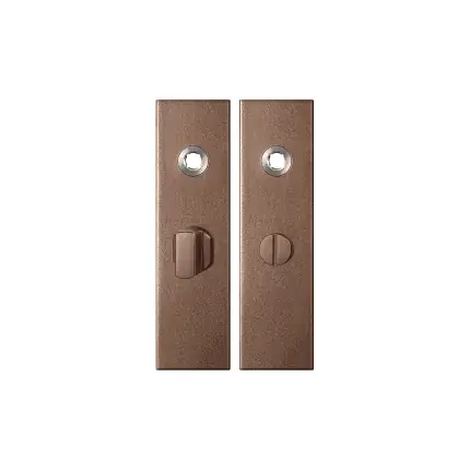 Direct Beschikbaar GPF1115.A2 kortschild rechthoekig WC55/8 grote knop Bronze blend