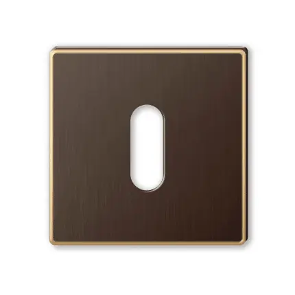 1351/B sleutelrozet 51x10mm mat brons Exclusieve Aanbieding
