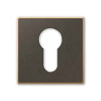 1291/BY cilinderrozet 50x6mm imperial brons Seizoensaanbieding