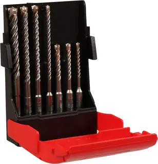 HAMERBORENSET 7DLG SDS+ CASSETTE 4-SNIJDER Express Levering