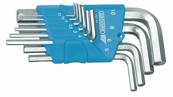 STIFTSLEUTELSET H42-10 10-DELIG Op = Op