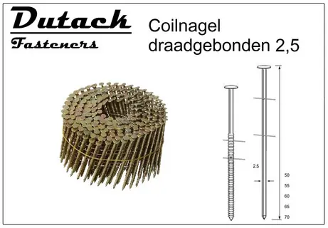 SPOELNAGEL 2.5X50MM RVS/RING Hoge Kwaliteit