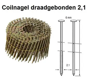 SPOELNAGEL 2.1X50MM GEG/RING Alleen Vandaag