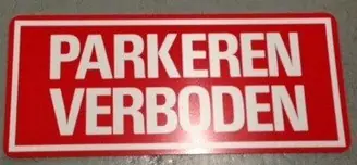 TEKSTBORD KST 300X130 PARK. VERB Betaalbaar
