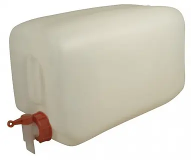 Nieuw JERRYCAN 10 LITER WIT MET KRAAN