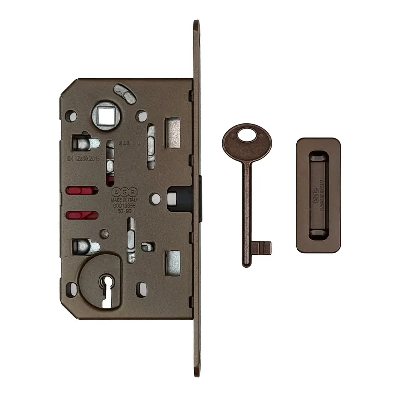 HDD Pro AGB Magneetslot 18mm Mat Brons 90mm + regelbare tegenplaat Finale Uitverkoop