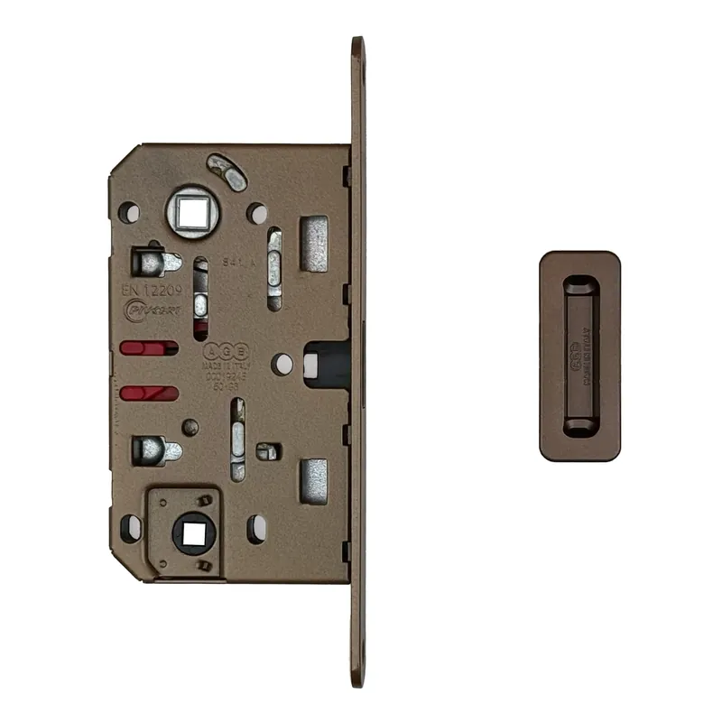 Hoge Kwaliteit HDD Pro AGB Magneetslot 18mm WC Mat Brons 96mm + regelbare tegenplaat