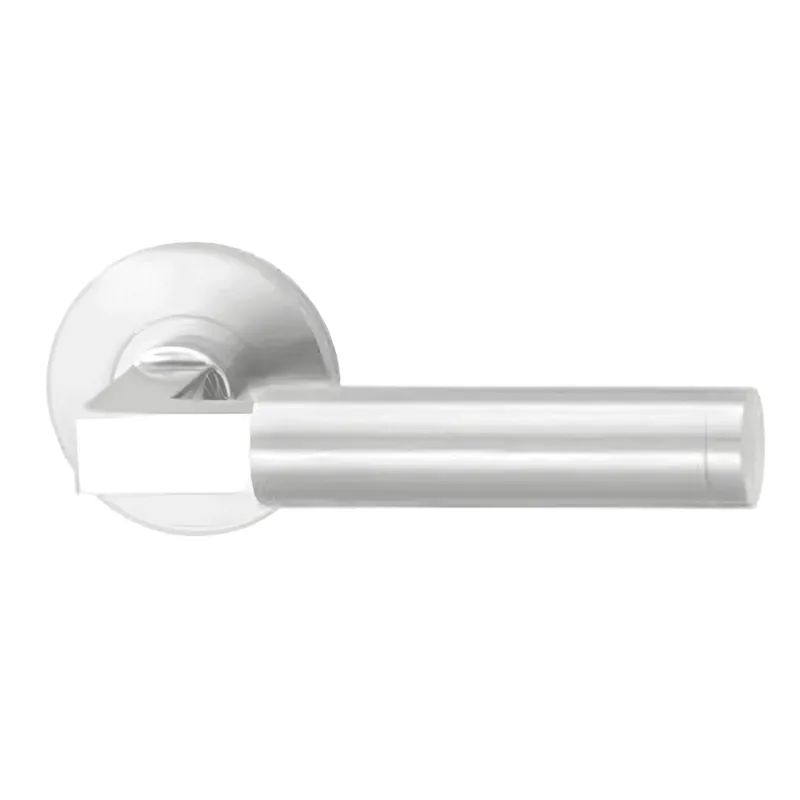 Veilige Betaling Hafi Private Line Deurkruk model 218 Bauhaus rond RVS geborsteld