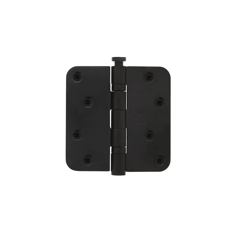 Intersteel Kogellagerscharnier 89 x 89 mm met ronde hoek mat zwart incl. schroeven Tijdelijk Beschikbaar