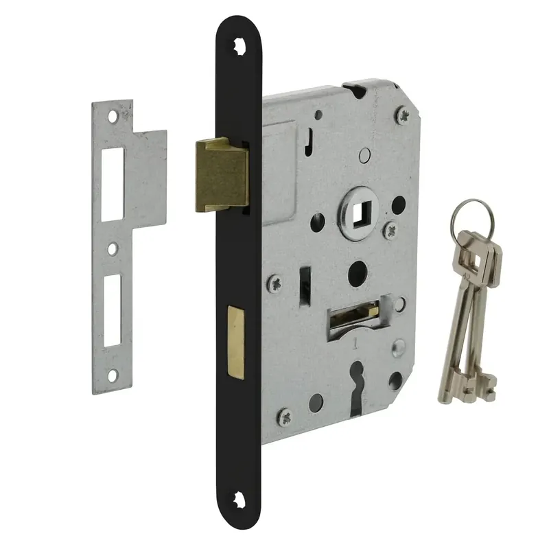 Finale Uitverkoop Intersteel Woningbouw klavier dag- en nachtslot 55 mm zwart