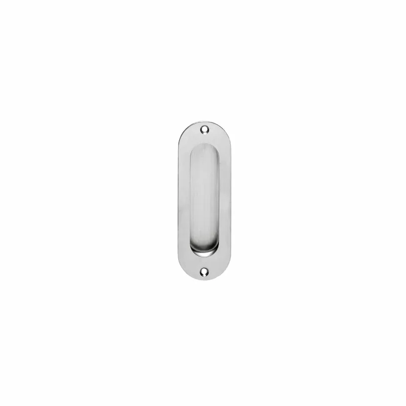 Nu Kopen Intersteel Schuifdeurkom Schroefgaten 120x40mm Ovaal RVS Geborsteld