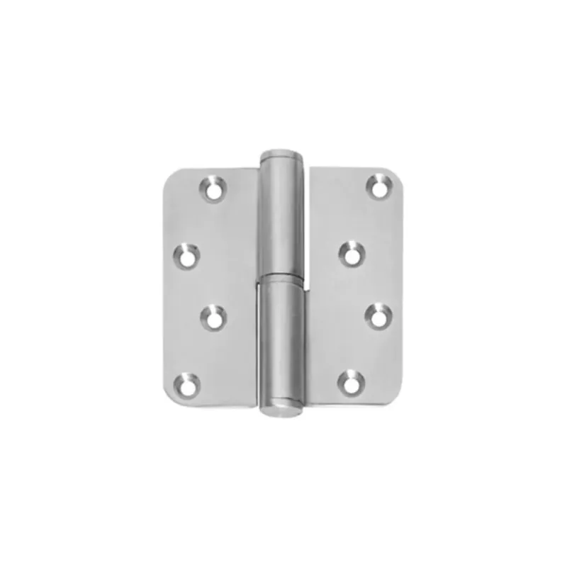 Gratis Retour Kogelstift paumelle DIN links 89 x 89 mm met ronde hoek RVS geborsteld