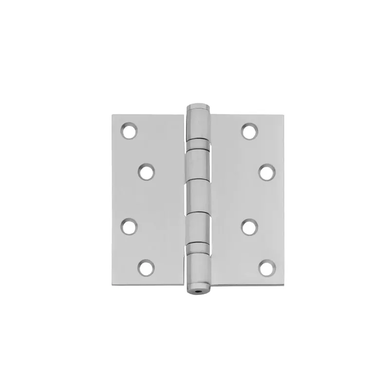 Laatste Versie Intersteel Kogellagerscharnier 89 x 89 mm met rechte hoek RVS geborsteld incl. schroeven