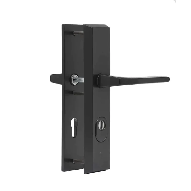 Dieckmann Alpha achterdeurbeslag met binnen en buiten Kruk D7013 - Mat zwart Snelle Levering