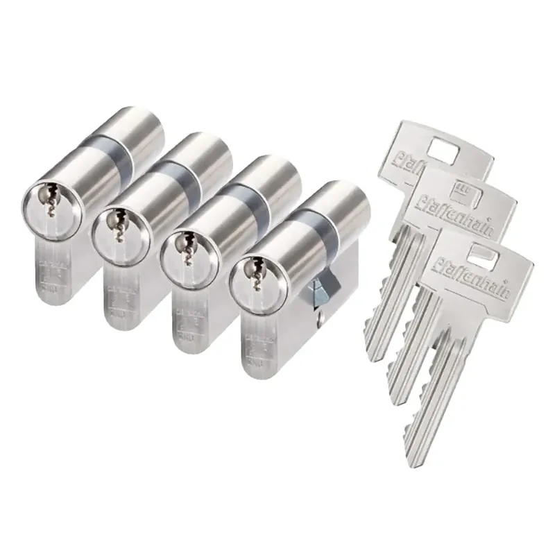 Pfaffenhain Profielcilinder 30/30mm SKG 3 sterren 4 gelijksluitende cilinders Meest Verkocht