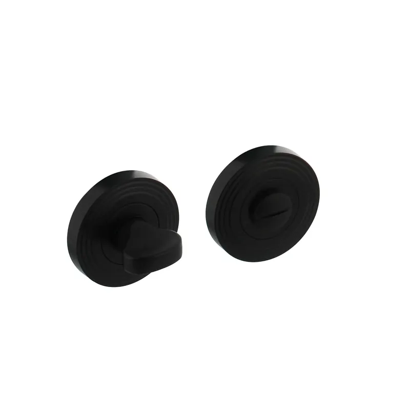 Intersteel Rozet voor toilet/ WC sluiting verdekt met rillen en nokken Mat Zwart Flitsaanbieding