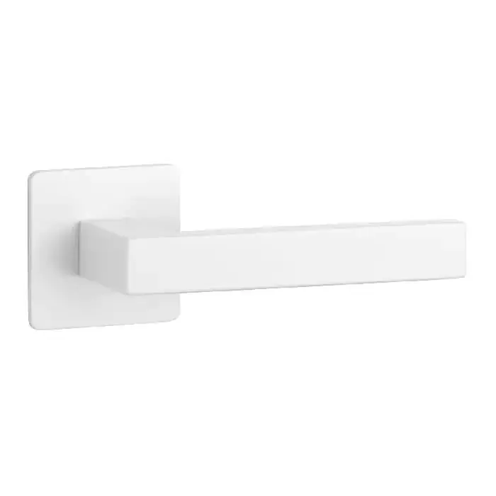 Tijdelijk Beschikbaar STERK Witte deurkrukken KVADRAT 1760 ultra dun 3mm