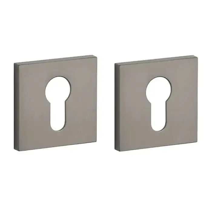 Hete Deal STILE Cilinderrozetten 53x53x7mm Titanium