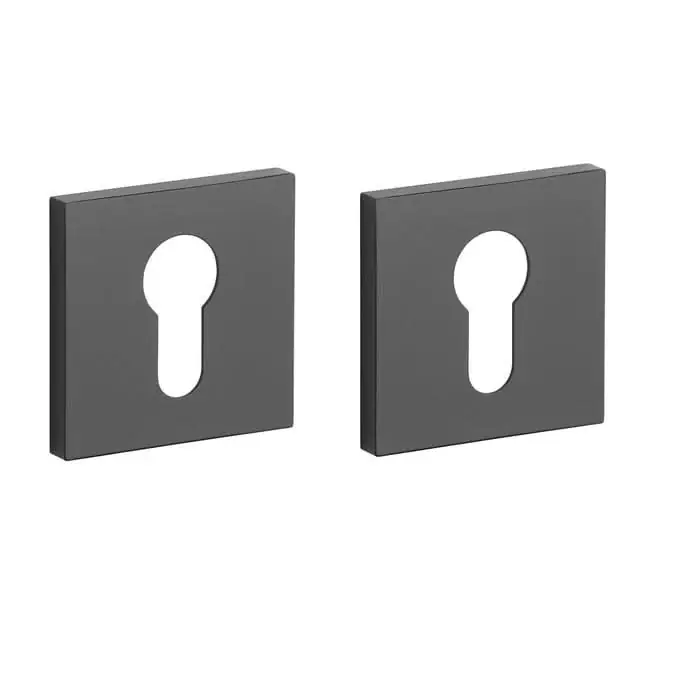 Actieprijs STILE Cilinderrozetten 53x53x7mm Zwart