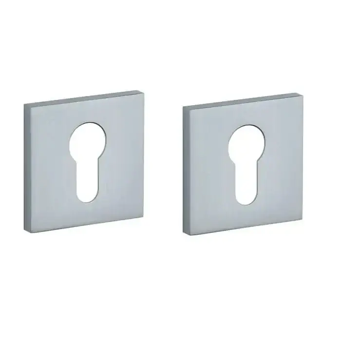 STILE Cilinderrozetten 53x53x7mm Mat Chroom Premium