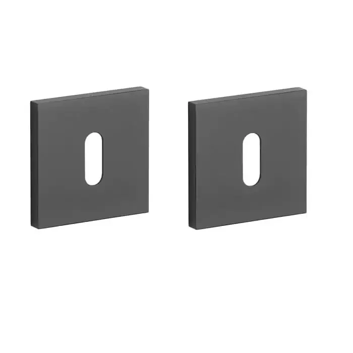 Korting STILE Sleutelrozetten 53x53x7mm Zwart