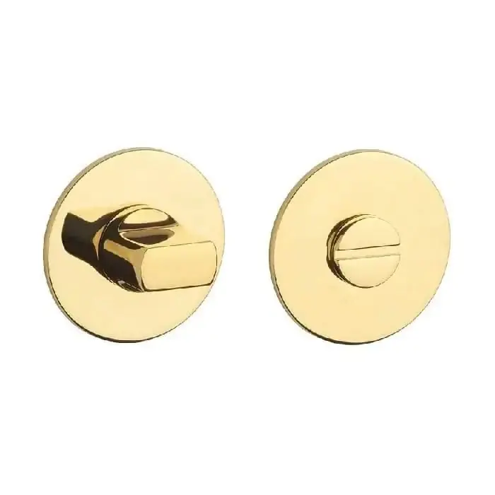 Actieprijs STERK WC garnituur OVAL 1712 Ultra dun 3mm Rond Goud gepolijst PVD