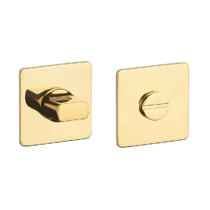 STERK WC garnituur KVADRAT 1712 Ultra dun 3mm Vierkant Goud gepolijst PVD Bestel Nu