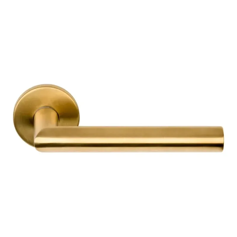 Flitsaanbieding Deurkruk Cornisa ronde rozet PVD Mat Goud