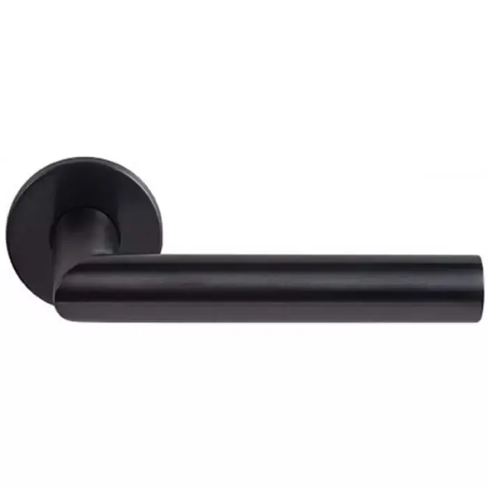 Betrouwbaar Deurkruk Friseo ronde rozet PVD Gunmetal