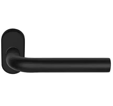 Deurkruk Modulan ovale rozet Zwart mat Premium