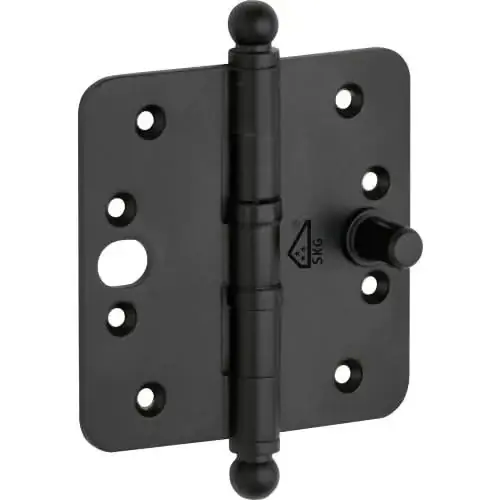 Beperkte Voorraad Artitec Mi Satori Kogellagerscharnier SKG3 ronde hoek bol 89x89mm mat zwart