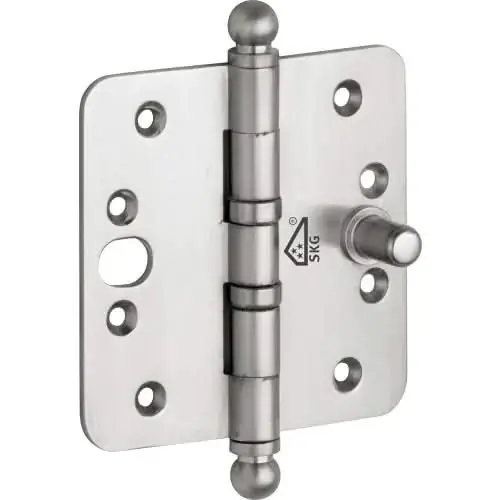Finale Uitverkoop Artitec Mi Satori Kogellagerscharnier SKG3 ronde hoek bol 89x89mm mat nikkel pvd